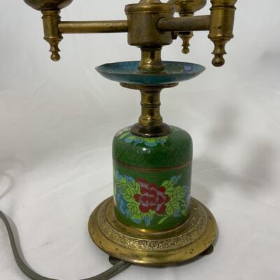.298. VINTAGE | CloisonnÃ© | Lamp | Two Small Pieces