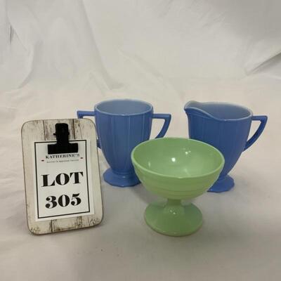.305. VINTAGE | ModernTone | Creamer & Sugar | Footed Sherbet