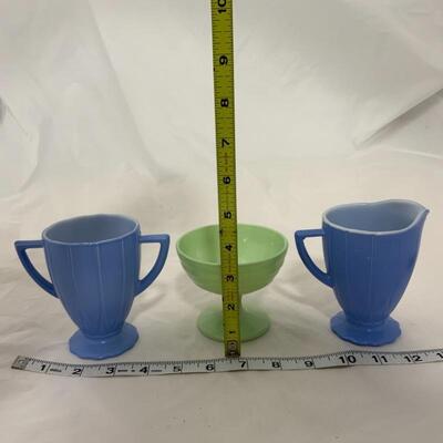 .305. VINTAGE | ModernTone | Creamer & Sugar | Footed Sherbet