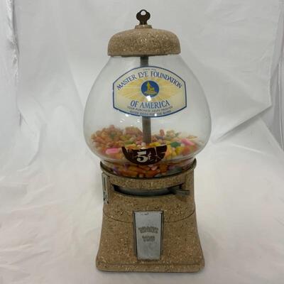 .306. VINTAGE | Nickel Candy Dispenser | Master Eye Foundation 