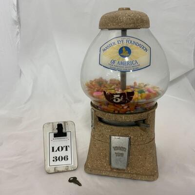.306. VINTAGE | Nickel Candy Dispenser | Master Eye Foundation 