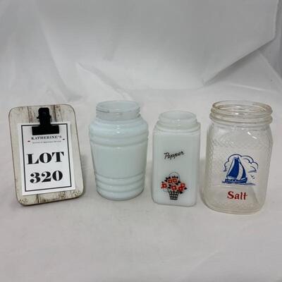 .320. VINTAGE | Three Miscellaneous Shakers | No Lids