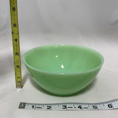 .323. Two Jadite Vegetable Bowls | Same Size | Unmarked