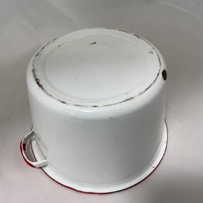 .340. VINTAGE | Enamel Pot | Coleman Self-Heating Iron