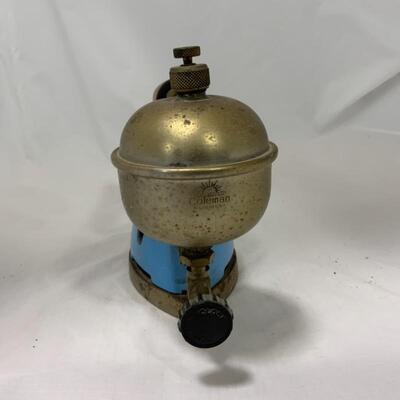 .340. VINTAGE | Enamel Pot | Coleman Self-Heating Iron