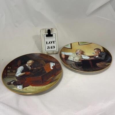 .343. Norman Rockwell Collector Plates