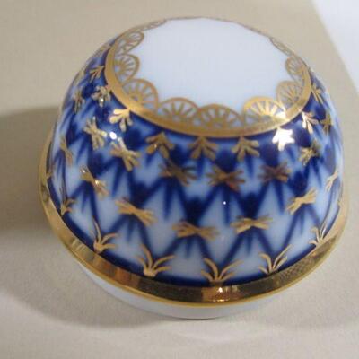  Antique Russian Imperial Lomonosov 22kt tea caddy Authentic 4.5"