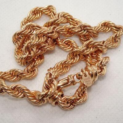 Bronze Plated Gold Rope Chain 