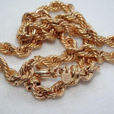 Bronze Plated Gold Rope Chain 