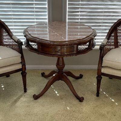 #3 PAIR of Fruitwood Chairs