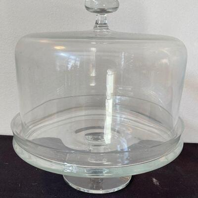 #34 Extra Deep Rimmed Cake Platter with Cover