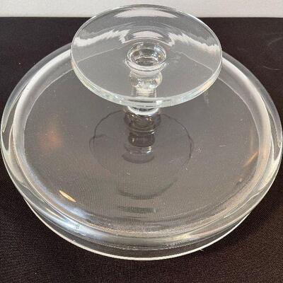 #34 Extra Deep Rimmed Cake Platter with Cover