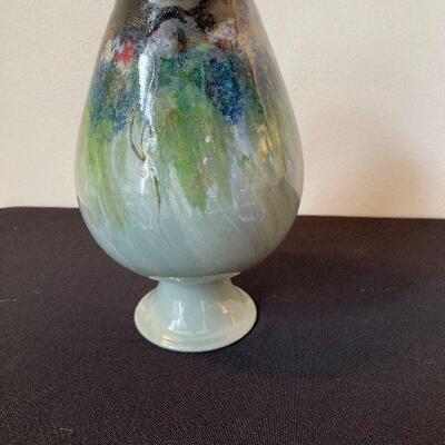 #35 Highland Stoneware Decorative Vase Made in Scotland Turquoise  