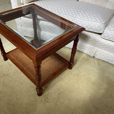 #54 End Table Glass Top 