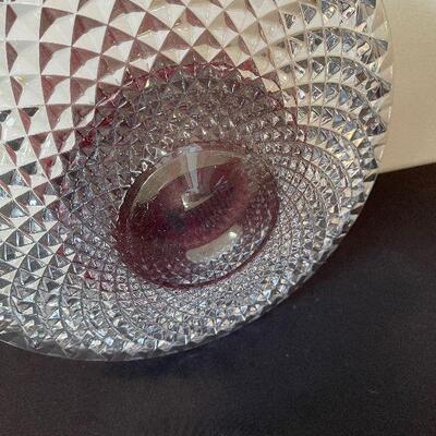 #55 Crystal Dish with candle 3 wick Extra Large 