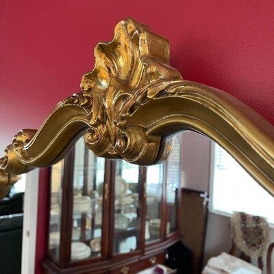 #61  Gold Framed Shell Style Decorative MIRROR - Gold 