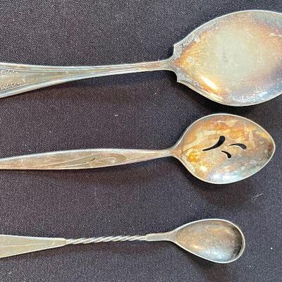 #62  Silver Plated Serving Spoons (3) 