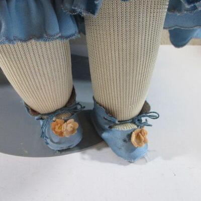 21" Heubach Horseshoe Doll 1000-01/2 Antique leather bodied.