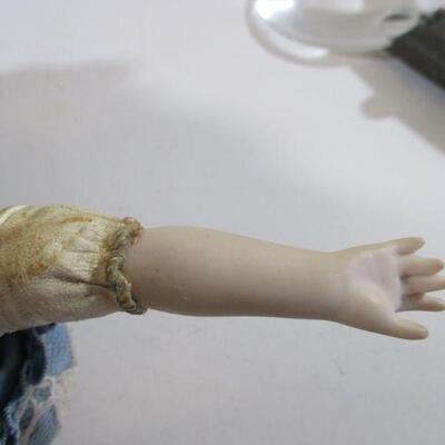 21" Heubach Horseshoe Doll 1000-01/2 Antique leather bodied.