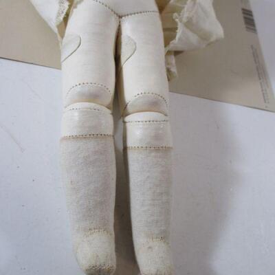 Antique Bisque â€œGerman Doll with Kid Body Unknown 12" (For Repair or Parts Only) Fixer Upper  