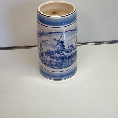 Delft Blauw hand painted beer stein