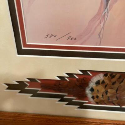 B539 Signed and Numbered Eagleman Art by Marie Buckfink 