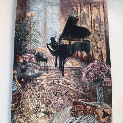 Grand Piano Wall Tapestry