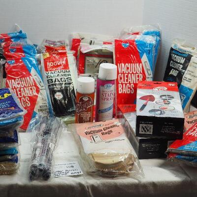 Lot 105 Vintage Vacuum bags and Fuller Brush Pane DR