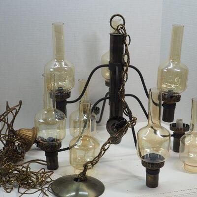 Lot 106 1970s hanging light chandelier