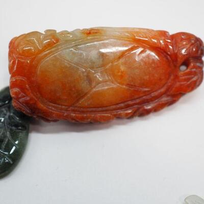 Lot 107 Carved real jade collection