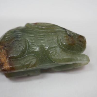 Lot 107 Carved real jade collection