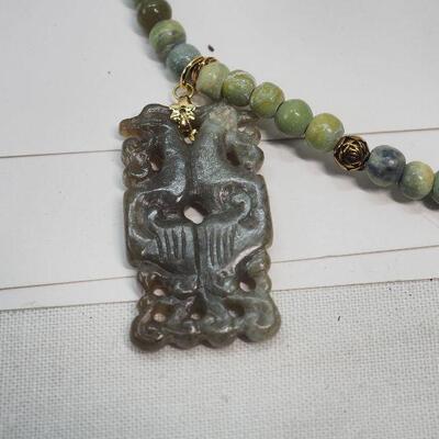 Lot 107 Carved real jade collection
