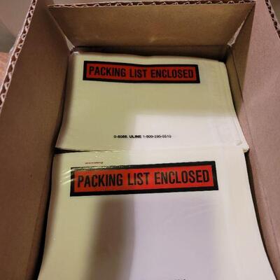 Urine pack slip shipping envelopes