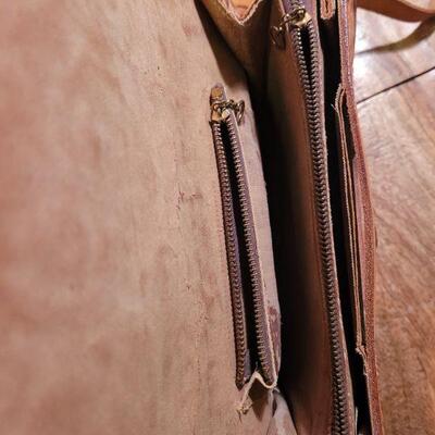 Leather tooled handbag