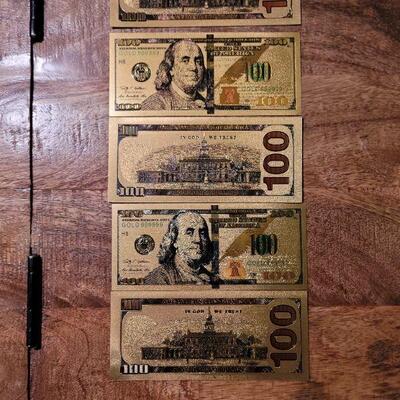 24KT Gold foil collectors bills