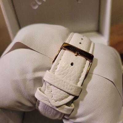 White Swarovski Crystal women's watch 