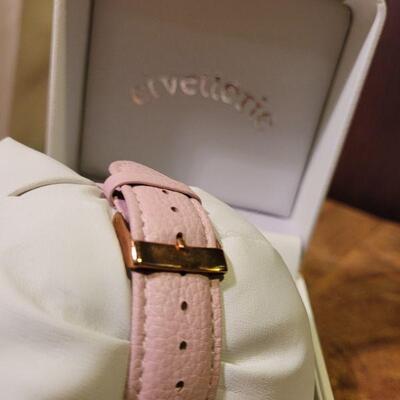 Pink Swarovski Crystal women's watch