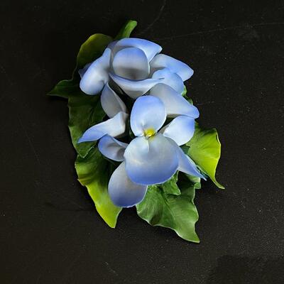 Capodimonte Porcelain Blue Flowers