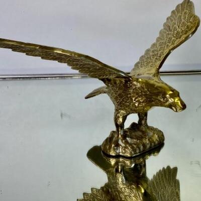 Vintage Classic American Brass Eagle Sculpture Figurine