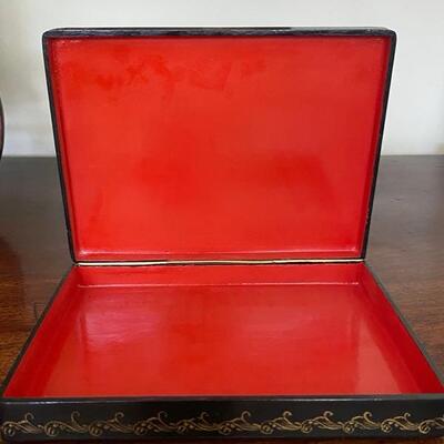 Vintage Fedoskino Large Russian Lacquer Box of Fortuneteller 