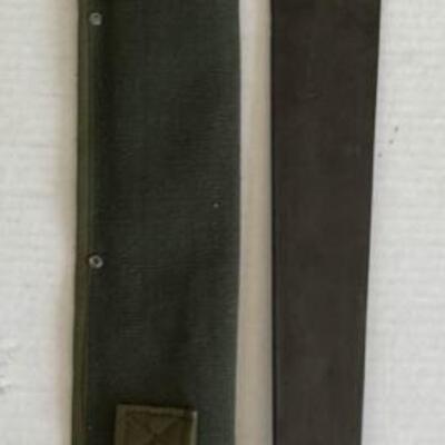 Machete with green fabric sheath 22" long Made in China 
