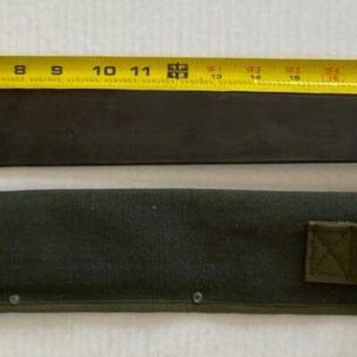 Machete with green fabric sheath 22" long Made in China 