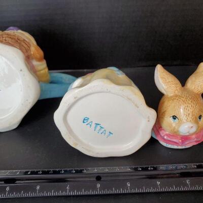 Bunny Tea pot, Creamer and Sugar Jar by Battat