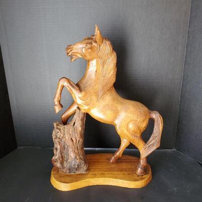 Wooden Horse Figure