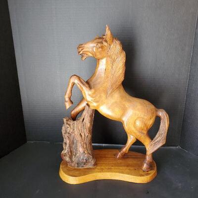 Wooden Horse Figure