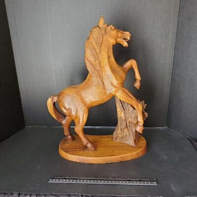 Wooden Horse Figure