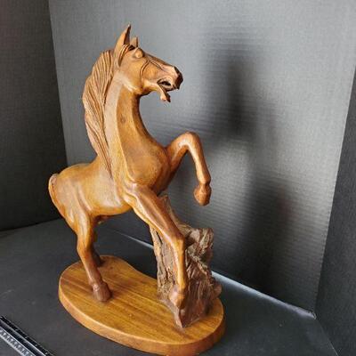 Wooden Horse Figure