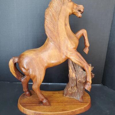Wooden Horse Figure