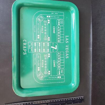 Las Vegas Craps Game Serving Tray