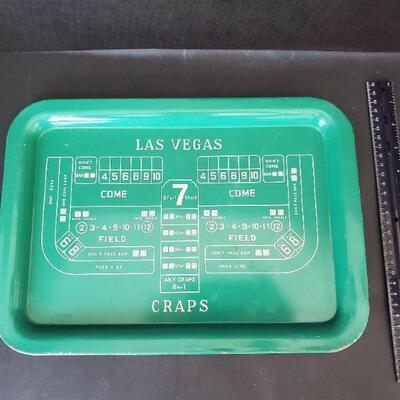Las Vegas Craps Game Serving Tray
